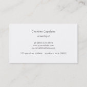 Blätter Grüner Naturschönheitskosmetologe Visitenkarte (Rückseite)