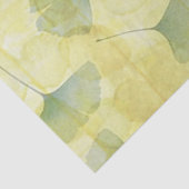 Blätter Grünes Gelbes Dekoupage Wrap Tissue Seidenpapier (Detail)