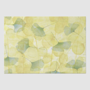 Blätter Grünes Gelbes Dekoupage Wrap Tissue Seidenpapier
