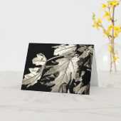 Blätter [Grußkarte] Karte (Gelbe Blume)