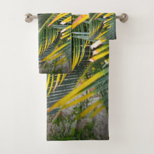Blätter - Guarujá Brasilien Badetuch Set