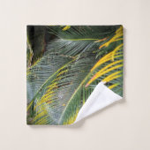 Blätter - Guarujá Brasilien Badetuch Set (Waschlappen)