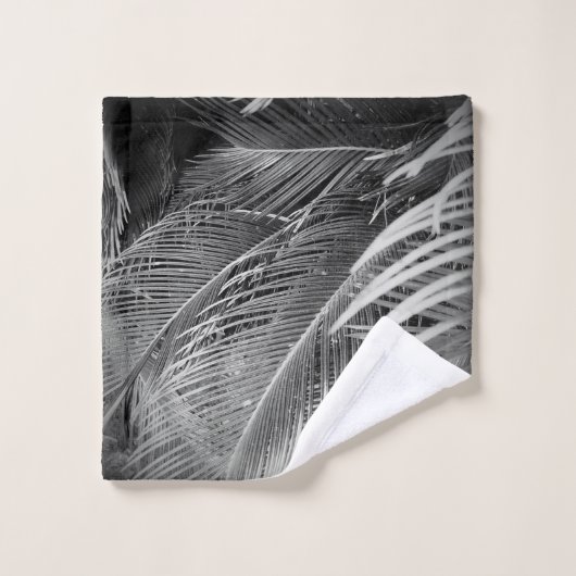Blätter - Guarujá Brasilien Badhandtuch Set (Waschlappen)