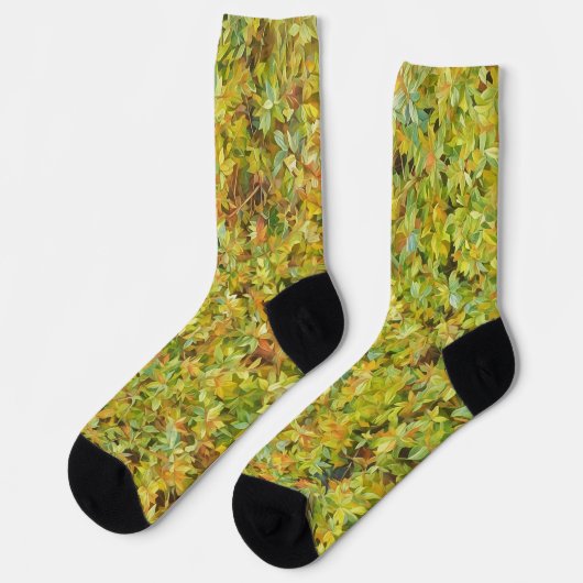Blätter Herbst Kunst, Dichtung und Musik Socken (Linkes Detail)