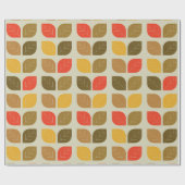 Blätter Herbstfallmuster Geschenkpapier (Flach)