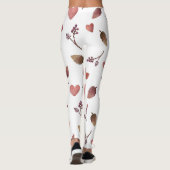 Blätter, Herz, Twigs Leggings (Rückseite)