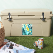 Blätter Hintergrund mit verschiedenen Texturen Aufkleber (Kühler)