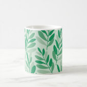 Blätter Hintergrundmuster Textur Kaffeetasse (Mittel)