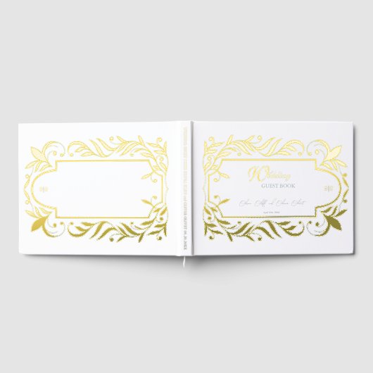 Blätter Hochzeit Gästebuch (Voll)