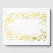 Blätter Hochzeit Gästebuch (Rückseite)