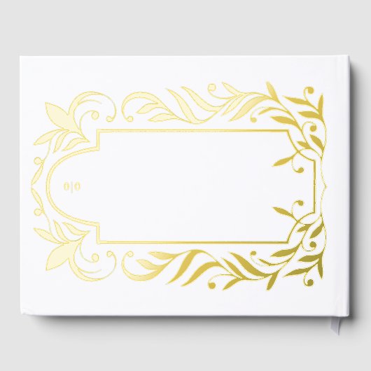 Blätter Hochzeit Gästebuch (Rückseite)