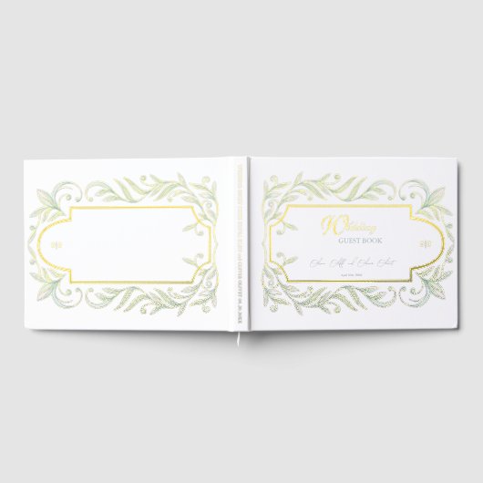 Blätter Hochzeit Gästebuch (Voll)