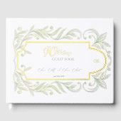 Blätter Hochzeit Gästebuch (Vorderseite)