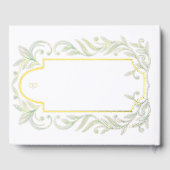 Blätter Hochzeit Gästebuch (Rückseite)