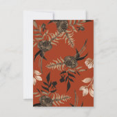 Blätter Hochzeit im Herbst RSVP Karte (Rückseite)