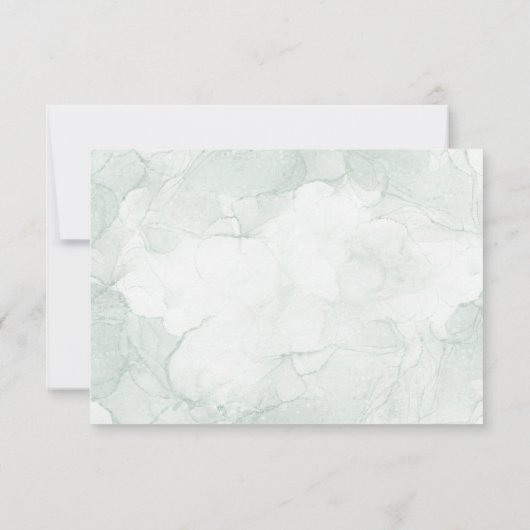 Blätter Hochzeit Rsvp Karte (Rückseite)