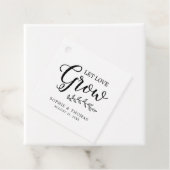 Blätter Hochzeiten Lassend Liebe wachsen Geschenkanhänger (Beispiel)
