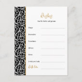 Blätter Hochzeiten Thema wünscht Braut & Groom Begleitkarte (Vorderseite)