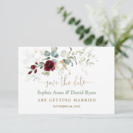Blätter Hochzeitsauftritte für die Aquarellmauer Save The Date