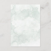 Blätter Hochzeitsfeier Begleitkarte (Rückseite)