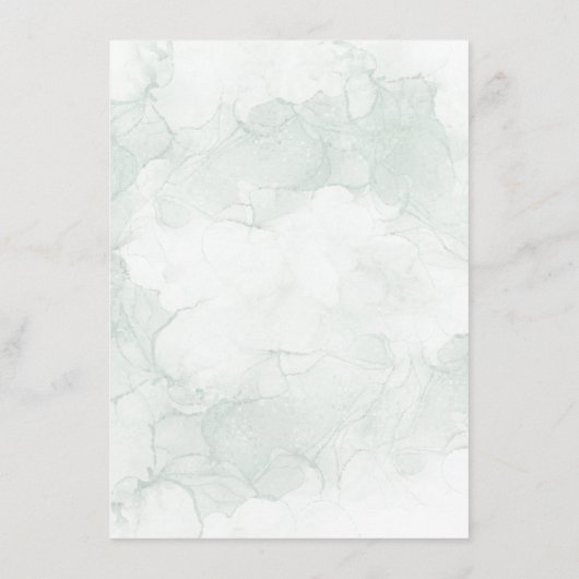 Blätter Hochzeitsfeier Begleitkarte (Rückseite)