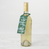 Blätter Hochzeitsfeier Monstera Flaschenanhänger (Angewinkelt)