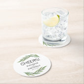 Blätter Hochzeitsfeier Untersetzer (Vor Ort)