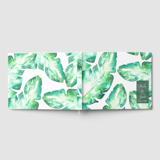 Blätter Hochzeitsfeiern Gästebuch (Voll)