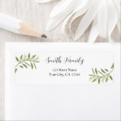 Blätter im Blumenformat geben das Adressetikett zu (Insitu)