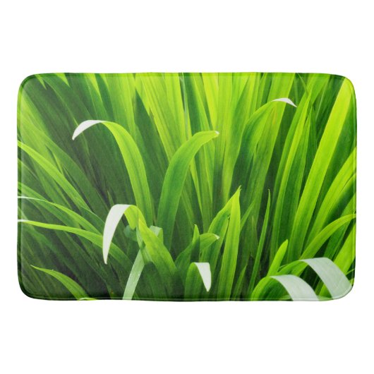 Blätter im Garten Badematte (Vorderseite)