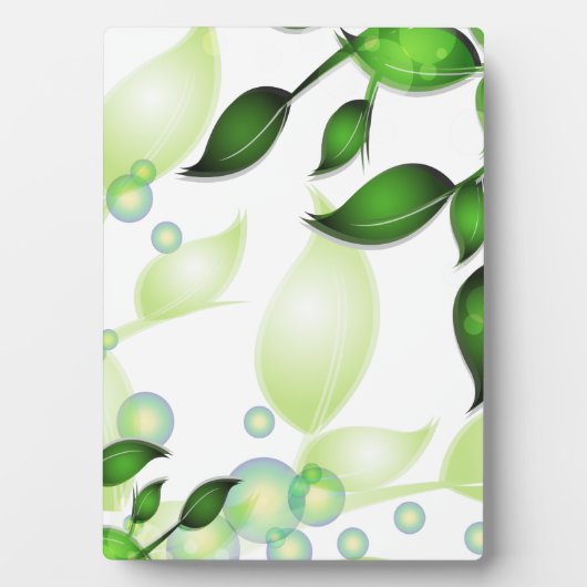 Blätter im Garten "Fresh Garden" Fotoplatte (Vorderseite)