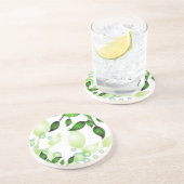 Blätter im Garten "Fresh Garden" Getränkeuntersetzer (Seite)