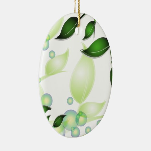 Blätter im Garten "Fresh Garden" Keramik Ornament (Rechts)