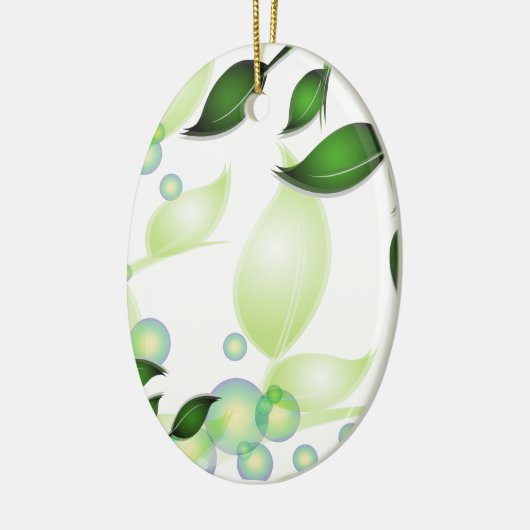 Blätter im Garten "Fresh Garden" Keramik Ornament (Links)