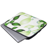 Blätter im Garten "Fresh Garden" Laptopschutzhülle (Vorne Knopf)