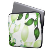 Blätter im Garten "Fresh Garden" Laptopschutzhülle (Vorderseite Links)