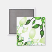 Blätter im Garten "Fresh Garden" Magnet (Vorderseite/Rückseite)