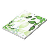 Blätter im Garten "Fresh Garden" Notizblock (Rotiert)