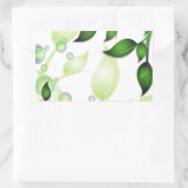 Blätter im Garten "Fresh Garden" Rechteckiger Aufkleber (Tasche)