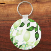 Blätter im Garten "Fresh Garden" Schlüsselanhänger (Vorderseite)