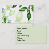 Blätter im Garten "Fresh Garden" Visitenkarte (Vorne/Hinten)