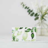 Blätter im Garten "Fresh Garden" Visitenkarte (Stehend Vorderseite)