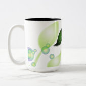 Blätter im Garten "Fresh Garden" Zweifarbige Tasse (Links)