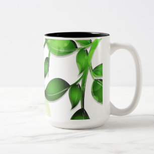 Blätter im Garten "Fresh Garden" Zweifarbige Tasse