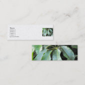 Blätter im Garten Mini Visitenkarte (Vorne/Hinten)