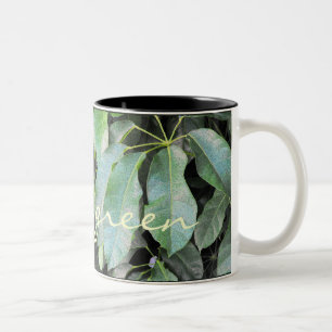 Blätter im Garten Zweifarbige Tasse