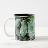 Blätter im Garten Zweifarbige Tasse (Links)