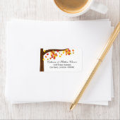 Blätter im Herbst Adressaufkleber (Insitu)