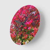 Blätter im Herbst ändern Runde Wanduhr (Winkel)