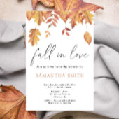 Blätter im Herbst Brautparty Einladung